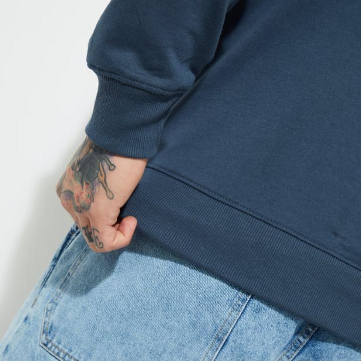 Men’s Solid Crew Neck Sweatshirt | Full Sleeves Winter Casual Wear