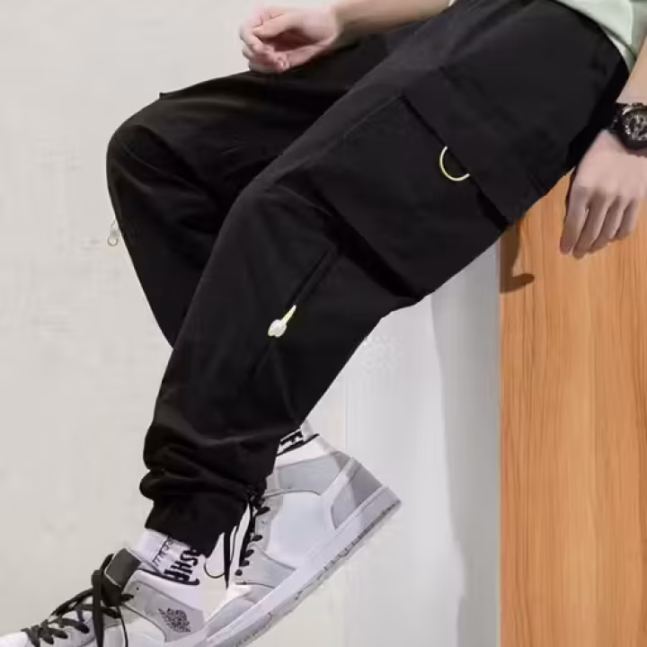 Unisex Baggy Fit Cargo Pants with Adjustable Drawstring – Lightweight | UrbanTraders