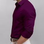 Men’s Solid Cotton Shirt | Plain Long Sleeve Formal & Casual Wear