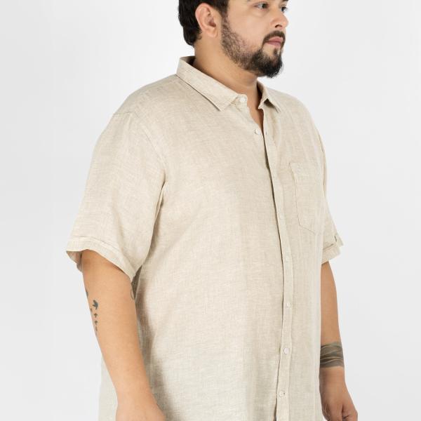 Half Sleeve Linen White Shirt for Men – Timeless Classic | Lightweight & Breathable | Casual & Semi-Formal Wear