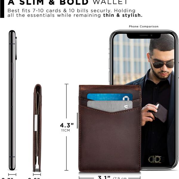 Classic Men’s Slim Wallet – Premium PU Leather, Durable & Minimalist Design
