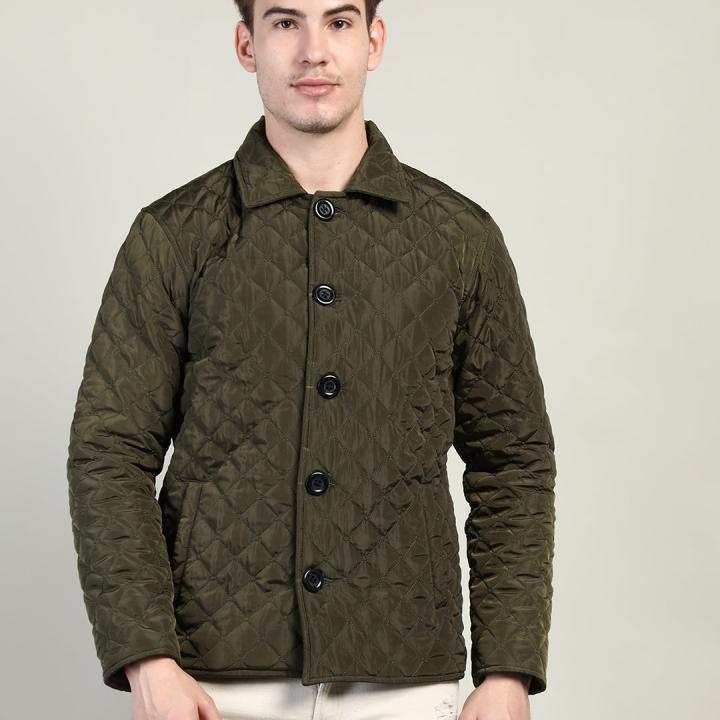 UrbanTraders Men’s Olive Winter Wear Zip-Up Jacket – Warm, Stylish & Comfortable