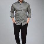 Steel Grey Elegance – Men’s Premium Formal Shirt & Trouser Set