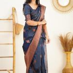 Women’s Soft Pure Silk Saree with Blouse Piece – Traditional Festive & Wedding Wear