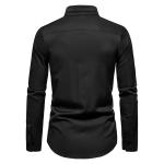 Men’s Slim Fit Printed Long Sleeve Casual Button-Down Shirt – Stylish Modern Wear for Men