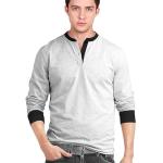 UrbanTraders Men's Cotton Full Sleeve Henley T-Shirt – Soft, Breathable & Regular Fit