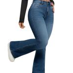 Women’s High Waist Flared Bell Bottom Bootcut Jeans – Wide Leg Stretch Denim