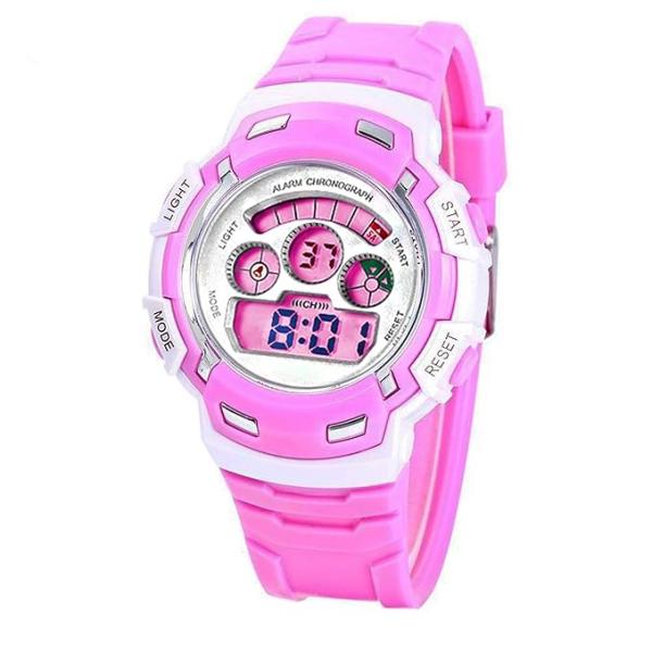 Kids Digital Watch with Colorful LED Light | Alarm, Stopwatch & Waterproof Design – Model EF82033