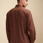 Men’s Solid Slim Fit Polycotton Shirt – Long Sleeves | Spread Collar | Formal & Casual Wear