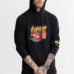 Men’s Oversized Back Print Hooded Sweatshirt – Full Sleeves, Kangaroo Pocket | Streetwear Edition
