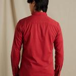 UrbanTraders Men’s Solid Cotton Casual Shirt with Double Flap Pockets – Slim Fit, Full Sleeves (Plus Sizes Available)