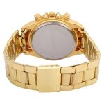 UrbanTraders Luxury Gold Round Dial Diamond-Studded Analog Watch for Men | Premium Stainless Steel Strap | Royal Party Wear Wristwatch