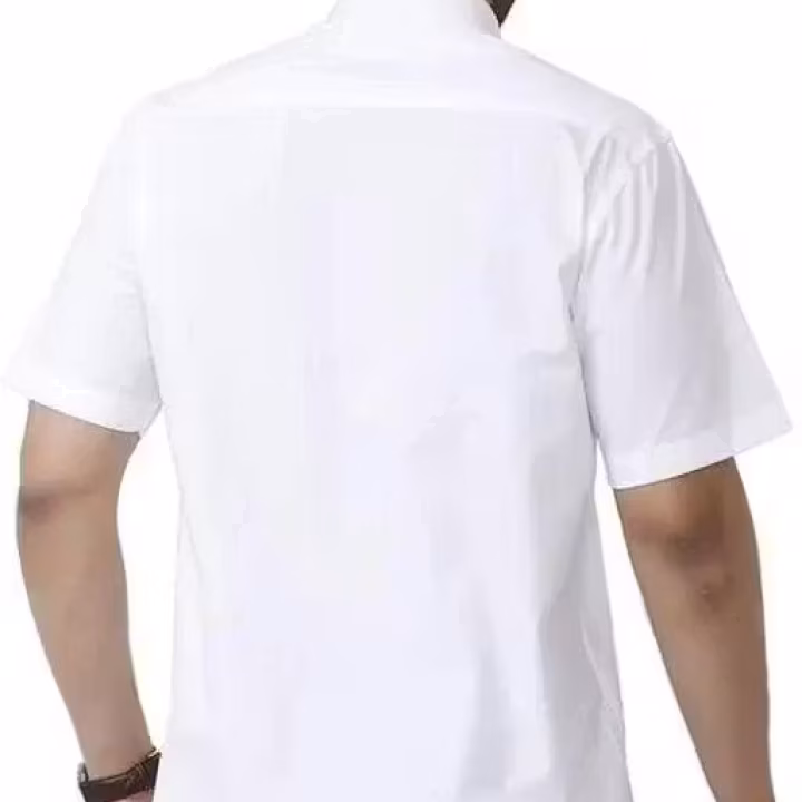 Men’s White Solid Half Sleeve Cotton Shirt – Classic Formal & Casual Wear | Premium Comfort