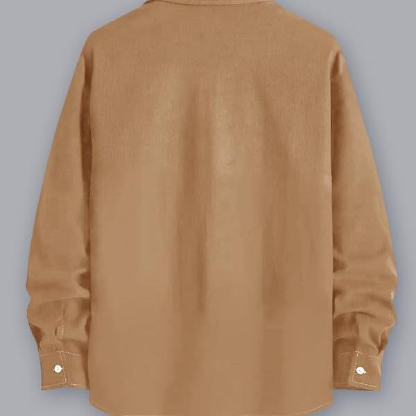 Men’s 100% Cotton Casual Solid Shirt – Full Sleeves | Stylish Button-Down Collar | Premium Comfort Wear