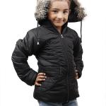 Girls Quilted Nylon Winter Hoodie Jacket – Full Sleeve Zip Closure | Jaykon