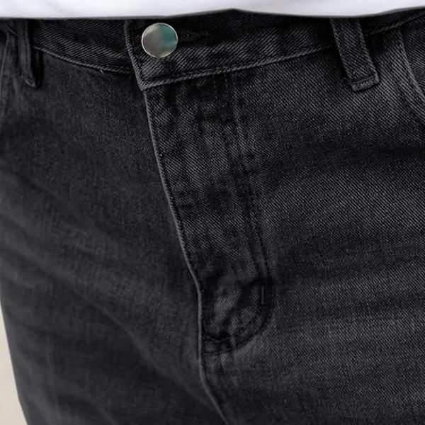 Men’s Straight Fit Mid-Rise Cotton Denim Jeans – Full Length, Casual Wear