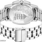 Light House Men’s Premium Analog Watch with Green Dial & Stainless Steel Chain | Day & Date Function | Stylish Wristwatch for Men & Boys