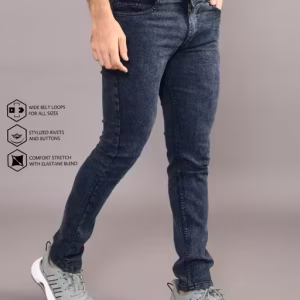 Men’s Stylish Denim Jeans | Regular Fit Mid-Rise | Dyed & Washed Comfortable Daily Wear Jeans