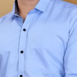 Men’s Slim Fit Sky Blue Formal Shirt | Office, Party & Business Wear