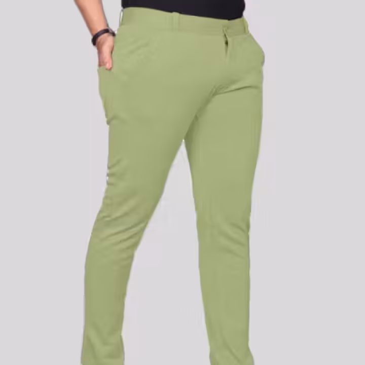 Men’s Slim Fit Pista Trousers – Blend Stretchable Formal Pants | UrbanTraders