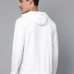 Men’s Premium White Cotton Hoodie with Kangaroo Pocket | Full Sleeve Winter Sweatshirt | UrbanTraders
