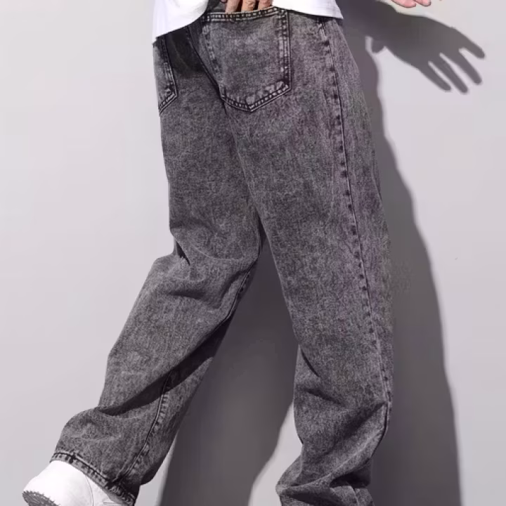 Men’s Baggy Fit Denim Jeans – Relaxed Loose Style | UrbanTraders