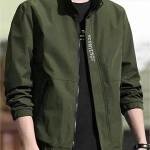 Men’s Wind-Resistant Solid Biker & Riding Jacket – Stylish Outdoor Winter Wear