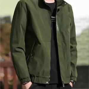Men’s Wind-Resistant Solid Biker & Riding Jacket – Stylish Outdoor Winter Wear