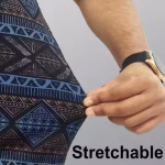 Premium Black Lycra Half Sleeve Printed Shirt for Men | Stylish Slim Fit Casual & Office Wear Shirt