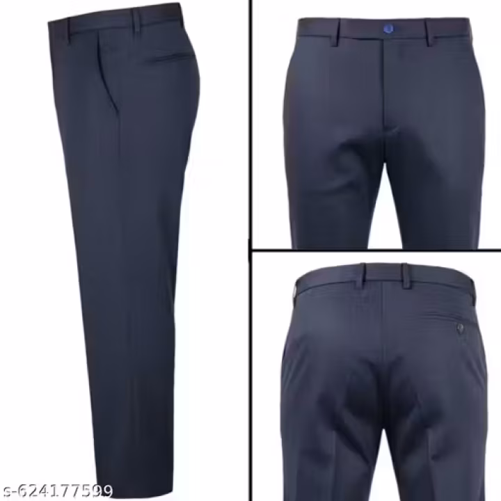 Men’s Slim Fit Formal Pants – Non-Stretch Trousers for Office Wear | UrbanTraders