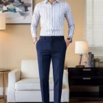 Men’s Slim Fit Formal Pants – Non-Stretch Trousers for Office Wear | UrbanTraders