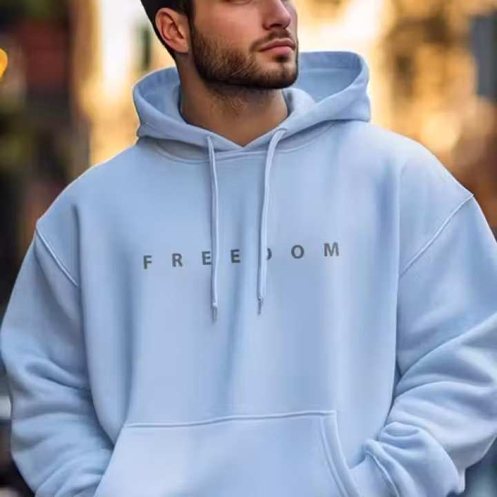 Men’s & Unisex Printed Fleece Hoodie | Warm Cotton Sweatshirt | Round Neck | Funky Design