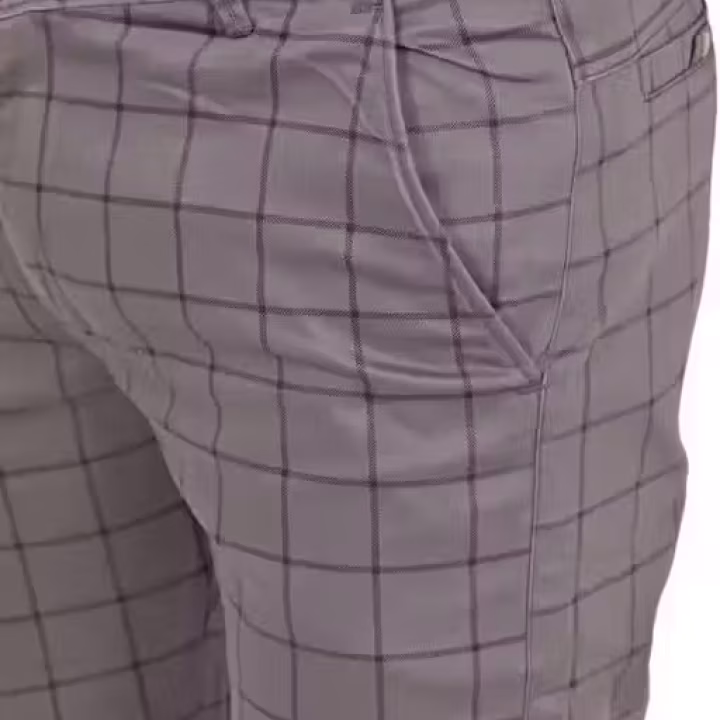 Men’s Checkered Cotton Blend Trousers | Stylish Casual & Formal Slim Fit Pants