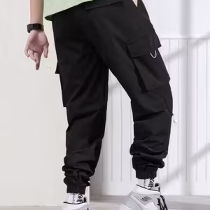 Unisex Baggy Fit Cargo Pants with Adjustable Drawstring – Lightweight | UrbanTraders