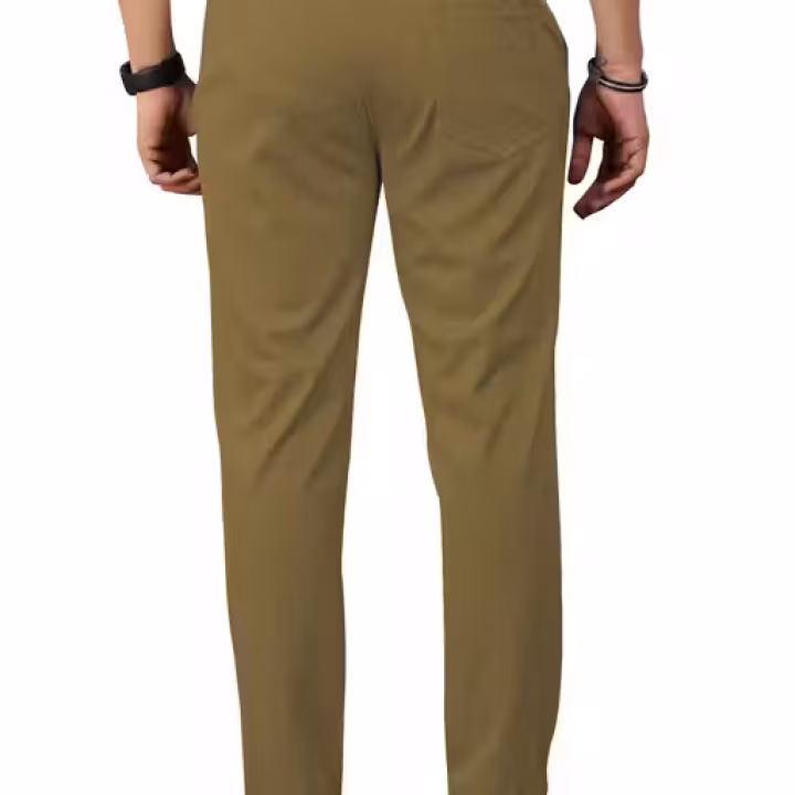 Men’s Slim Fit Polyester Formal Trousers – Wrinkle-Free, Quick-Dry | UrbanTraders
