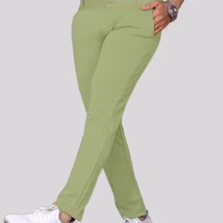 Men’s Slim Fit Pista Trousers – Blend Stretchable Formal Pants | UrbanTraders