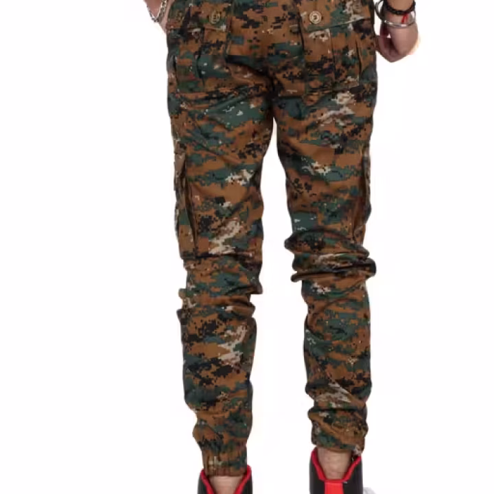 Men’s Camouflage Jogger Cargo Pants – Military Army Print with Utility Pockets | UrbanTraders