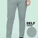 Men’s Regular Fit Cotton Blend Trousers – Self-Design Casual & Semi-Formal Pants | UrbanTraders