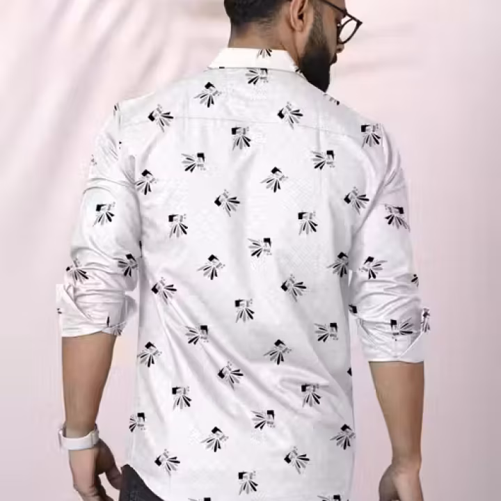 Men’s Star Digital Printed Shirt | Premium Rayon Fabric | Full Sleeve Formal & Casual Wear