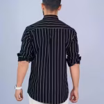 Premium Cotton Blend Striped Shirt for Men | Full Sleeve Formal, Casual & Party Wear