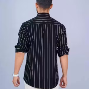 Premium Cotton Blend Striped Shirt for Men | Full Sleeve Formal, Casual & Party Wear