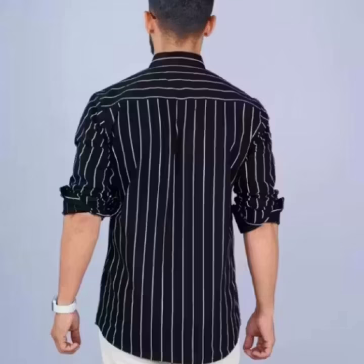 Premium Cotton Blend Striped Shirt for Men | Full Sleeve Formal, Casual & Party Wear