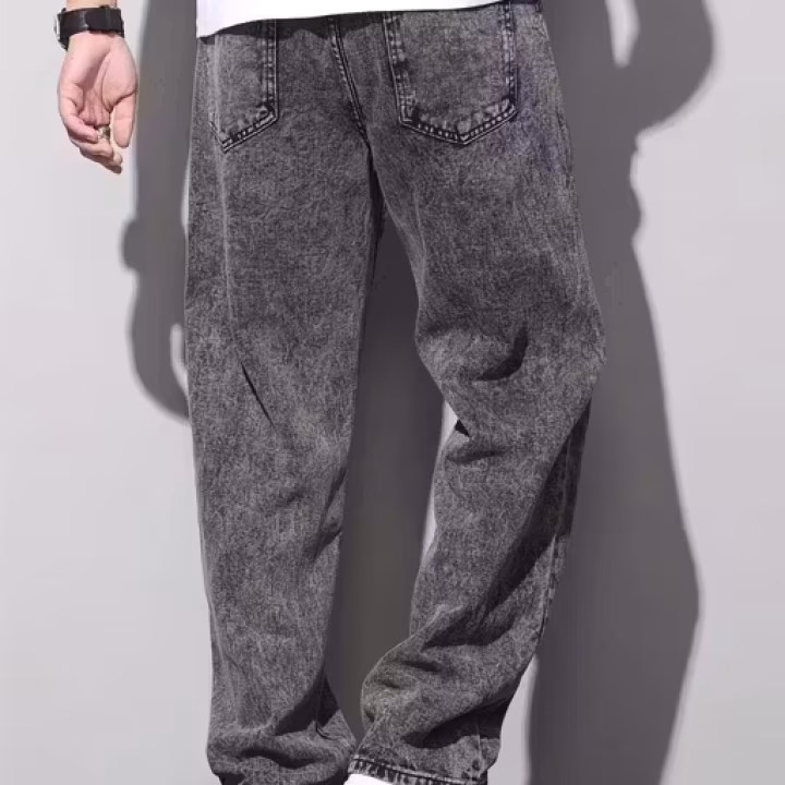 Men’s Baggy Fit Denim Jeans – Relaxed Loose Style | UrbanTraders