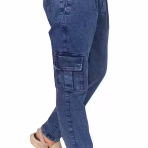 UrbanTraders Men’s Solid Denim Jogger Pants | Stretch Tech Comfort | Stylish Cargo Joggers for Gym & Casual Wear